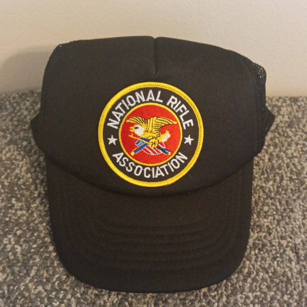 NRA National Rifle Association black mesh hat